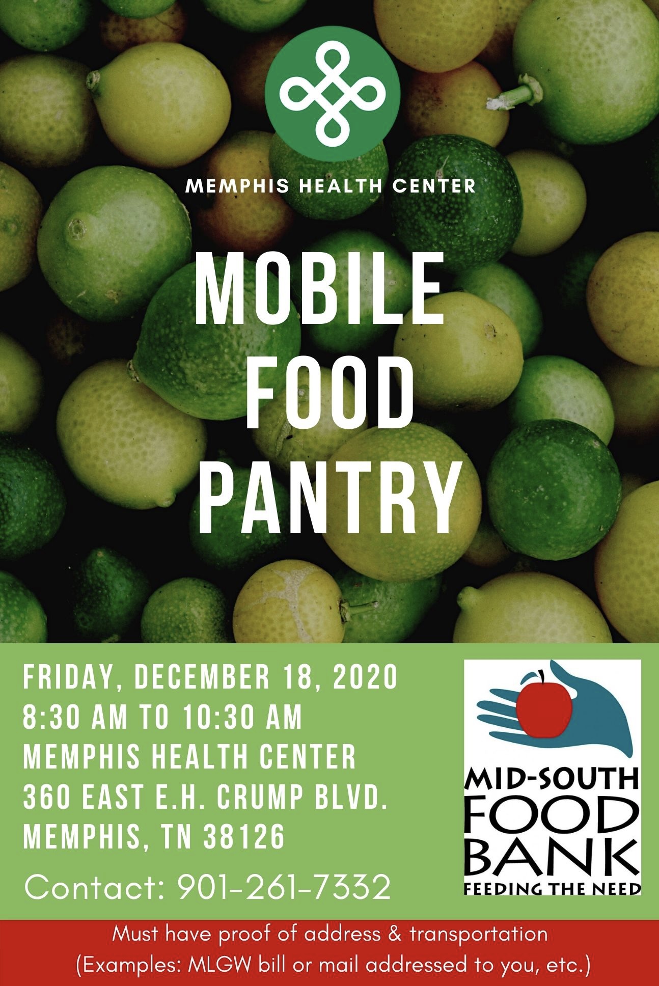 Mobile Food Pantry – Memphis Health Center